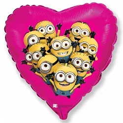 И 18 Сердце Миньоны / Minions /  1 шт / (Испания)