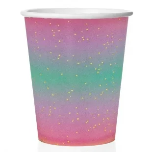 Стаканы (250 мл.) Нежная радуга, Градиент/ уп. 6 шт.