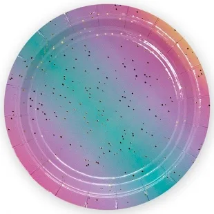 Тарелки Нежная радуга, Градиент 18 см./ уп. 6 шт.