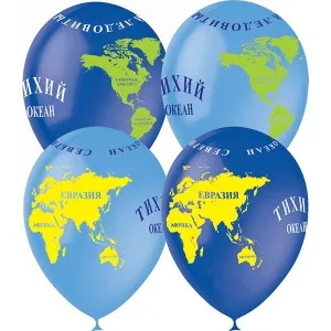 М 12"/30см Глобус , Пастель , 5 ст./ 25 шт./ (Мексика)