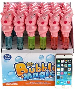 Мыльные пузыпи "Свинка" , свет. /1 шт./ (Китай)